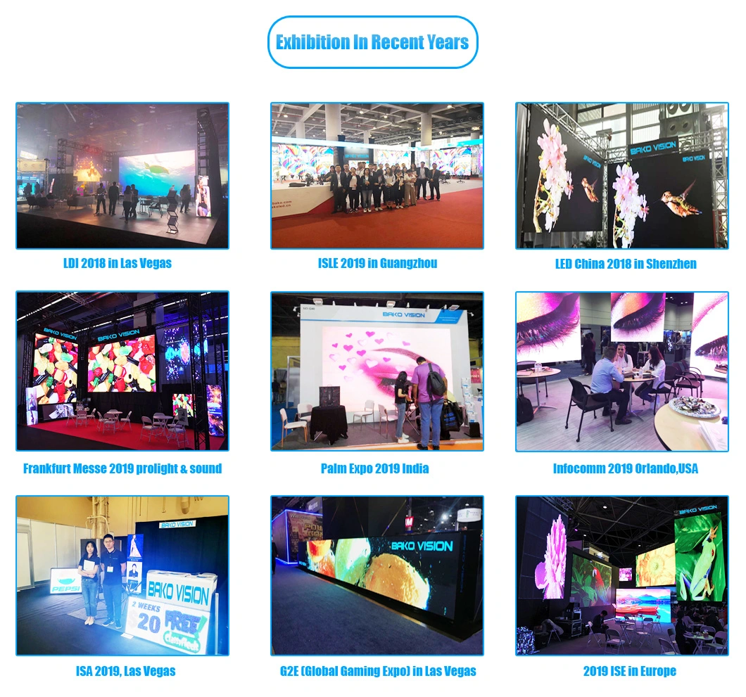 P3.91 Indoor LED Display Screen Video Wall Excellent Color Uniformity