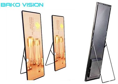 Shopping Mall Indoor LED Display Poster IP40 Light Weight Multiple Installation